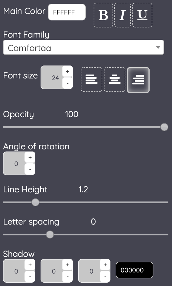 Rich text editor for adding text to images online